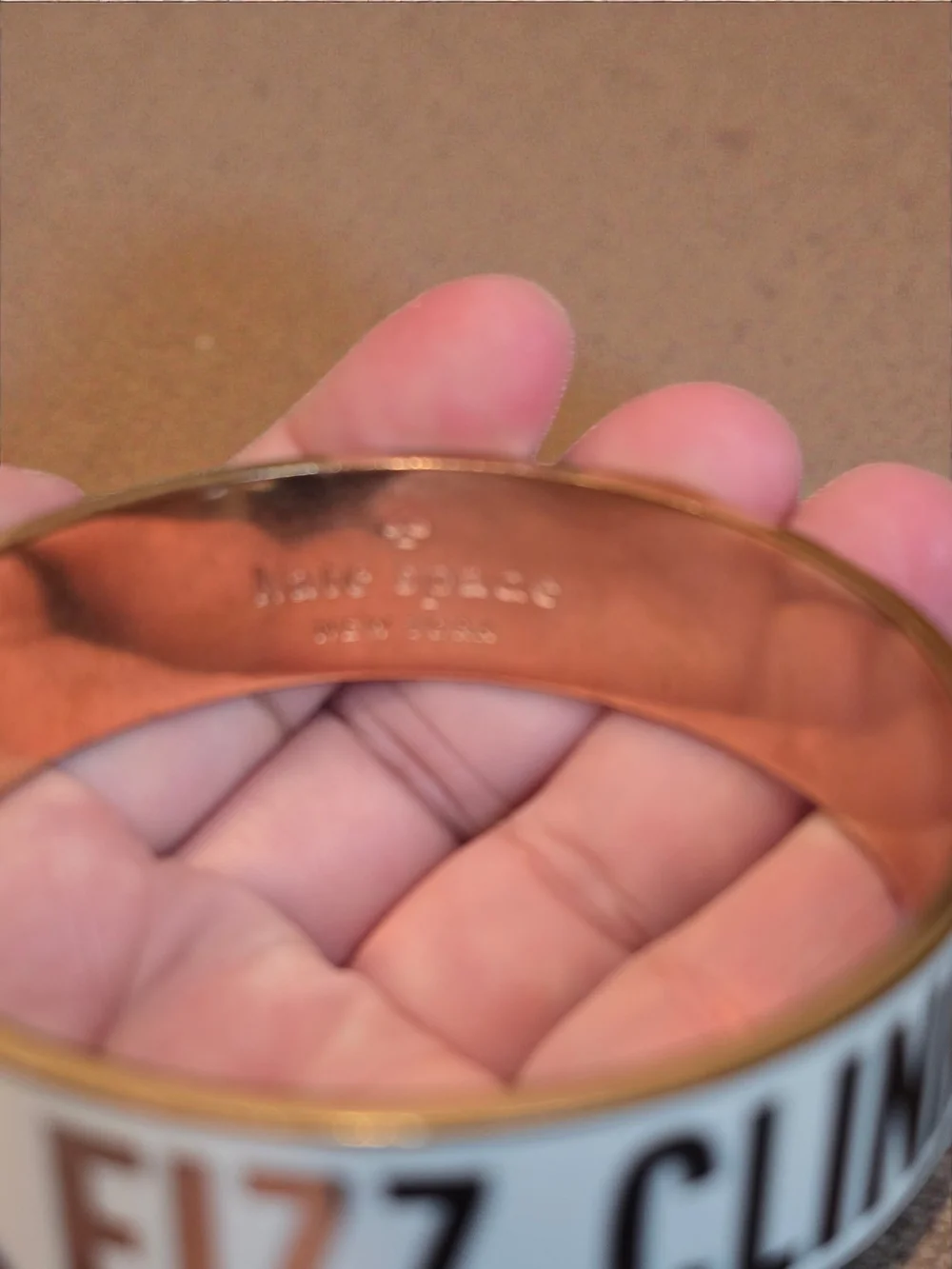 Kate Spade "POP, FIZZ, CLINK!" Enamel Bangle - Picture 5 of 5